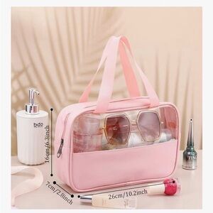 Pink Transparent Travel Bag